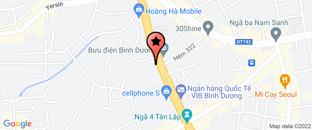 Bản đồ đến ABC Bình Dương