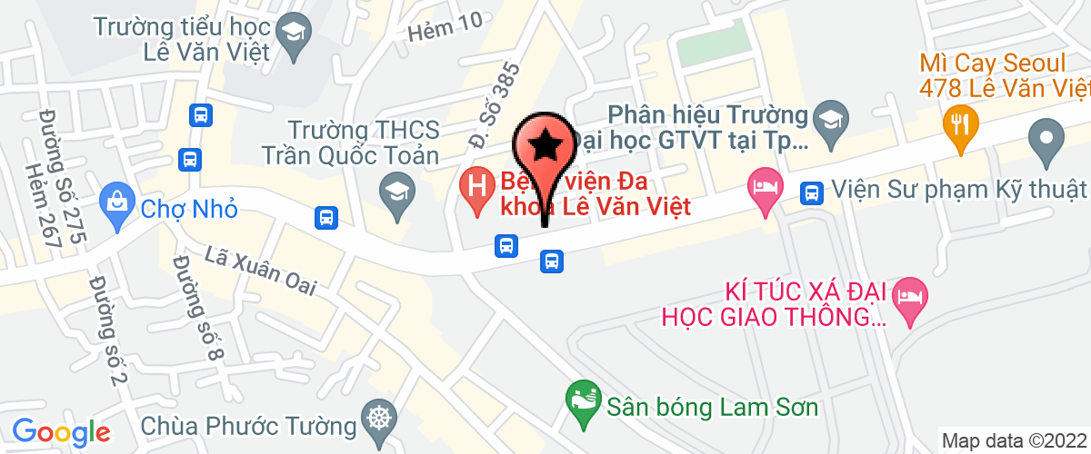 Bản đồ đến ABC Quận 9